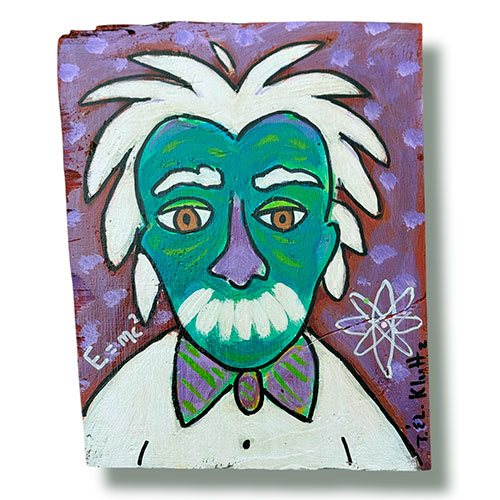 Kluttz 6x9 Einstein on Wood WP5142